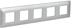 Рамка 5-местная SK-F05S серебряный IEK серии SKANDY SK-M52-K23  фото | Capital Power - инженерные системы