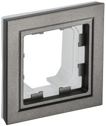 Рамка 1-местная IP44 РУ-1-БрТБ-44 темная бронза IEK серии BRITE BR-M12-44-K45  фото | Capital Power - инженерные системы