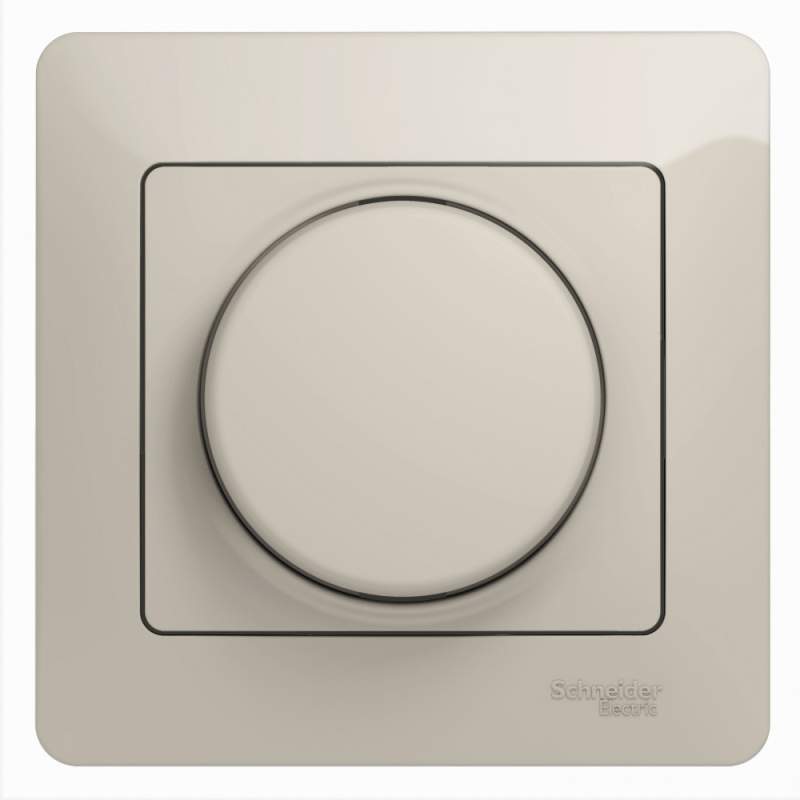 Диммер Systeme Electric серии Glossa, 300Вт, в сборе, МОЛОЧНЫЙ GSL000934  фото | Capital Power - инженерные системы