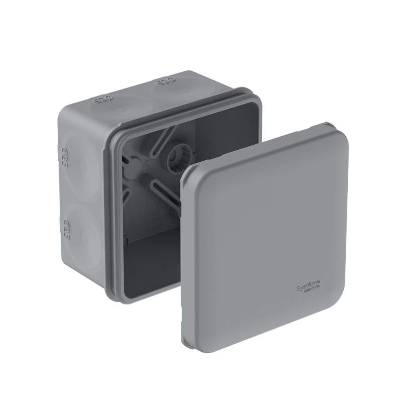 MultiBox Коробка распределительная с мембранными вводами IP66 70х70х42 Серая (со стикером) под пистолет IMT351961  фото | Capital Power - инженерные системы