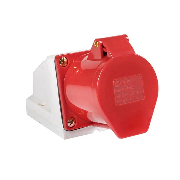 Розетка стационарная наружная 114 3Р+РЕ 16А 380В IP44 EKF PS-114-16-380  фото | Capital Power - инженерные системы