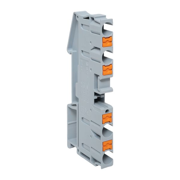 Клеммная колодка пружинная 6 Push-in 4 вывода серая PIT-6-4  фото | Capital Power - инженерные системы