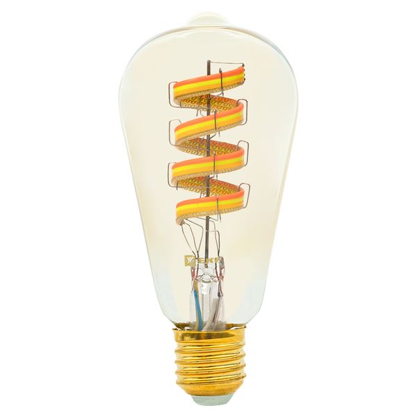 Умная филаментная лампа EKF Connect E27 ST64 RGB slwf-e27-st64-fil-rgbw  фото | Capital Power - инженерные системы
